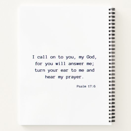 Prayer Journal Notitieboek (Achterkant)