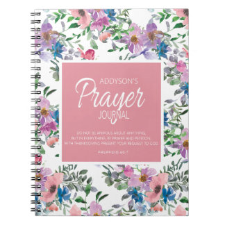 Prayer Journal Paars Blue White Notitieboek