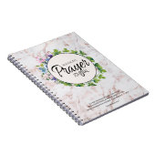 Prayer Journal Pink Floral Marble Notitieboek (Rechterzijde)
