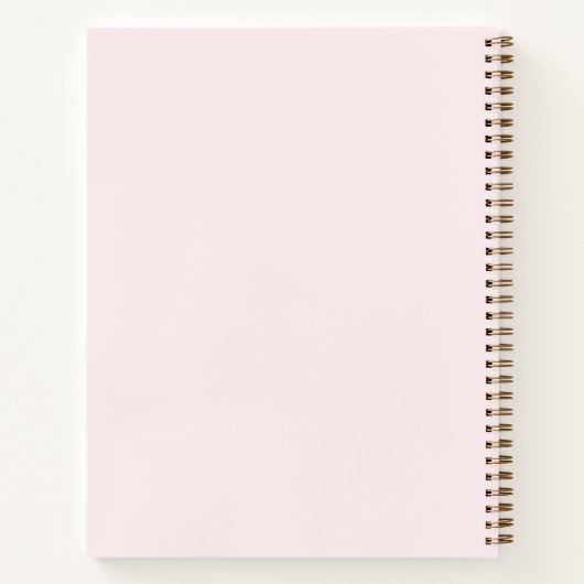 Prayer Journal Waterverf Floral Elegant Roze Notitieboek (Achterkant)
