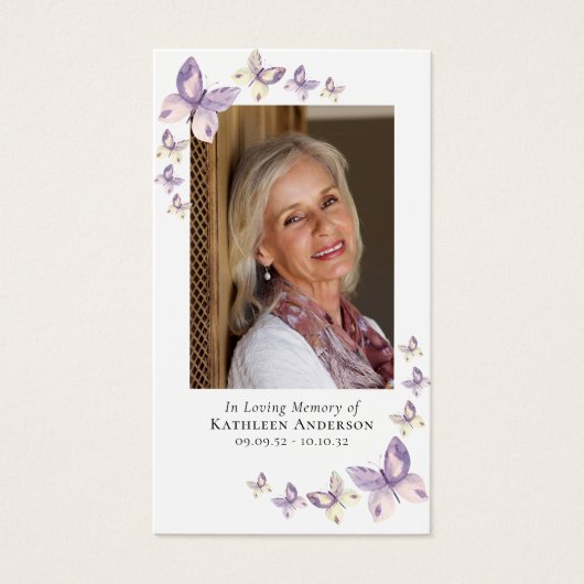 Prayer Kaart | Roze Butterflies Cross (Voorkant)