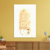 "Prayer" Kotel Old City Jerusalem Israel Art Paint Canvas Afdruk (Insitu (Woonkamer))