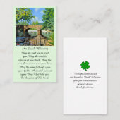 Prayer Memorial Blessing Funeral Kaart Visitekaartje (Voorkant / Achterkant)