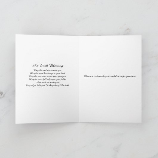 Prayer Memorial Blessing Kaart (Binnen)