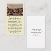 Prayer Memorial Blessing Kaart Visitekaartje (Voorkant / Achterkant)