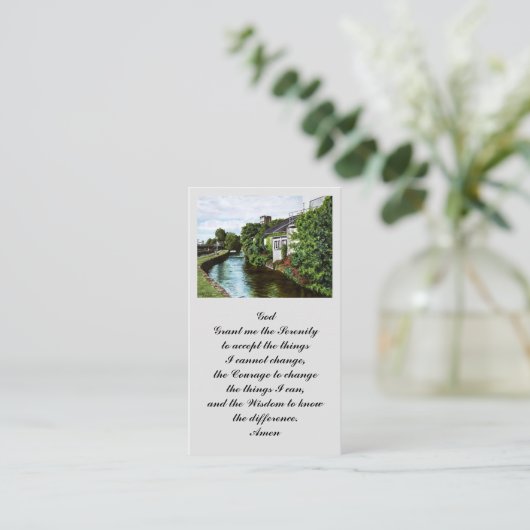 Prayer Memorial Blessing Kaart Visitekaartje (Staand voorkant)