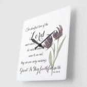 Prayer met Christelijke scriptie voor grote getrou Vierkante Klok (Hoek)