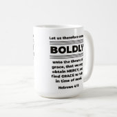 Prayer Mok Bijbel Verse Hebreeuws 4:16 KJV (Voorkant rechts)