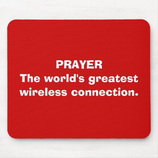 Prayer Mousepad Muismat (Voorkant)