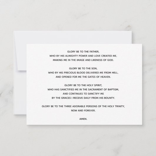 Prayer naar de Heilige Drievuldenbank (Achterkant)