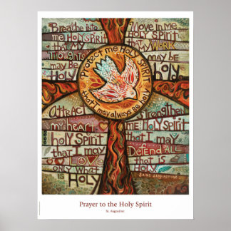 Prayer naar het poster van de Heilige Geest