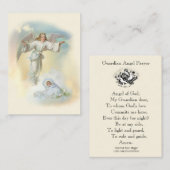Prayer naar Mijn Guardian Angel Heilige Kaart Visitekaartje (Voorkant / Achterkant)