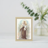 Prayer naar onze dame van de Heilige Kaart van de  Visitekaartje (Staand voorkant)