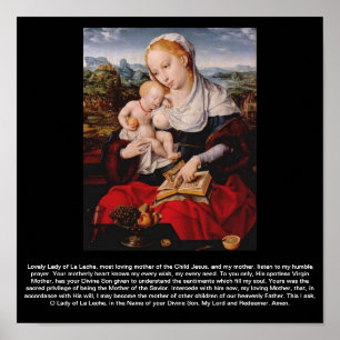 PRAYER NAAR "ONZE LADY OF LA LECHE" POSTER