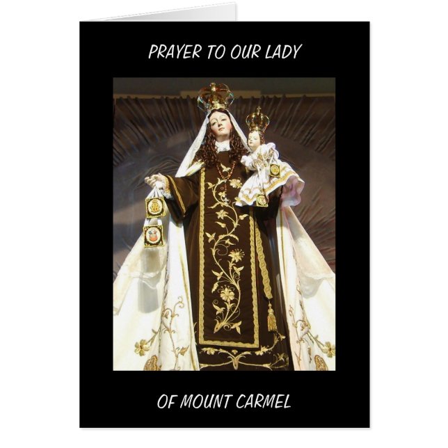 PRAYER NAAR ONZE LADY VAN MOUNT CARMEL (Voorkant)