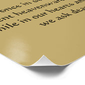 Prayer naar Saint Cecilia Poster (Hoek)