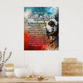 Prayer naar Saint Michael the Archangel Poster (Keuken)