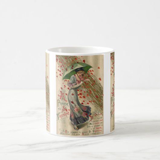 Prayer naar Saint Valentijn,  Victoriaans dame Koffiemok (Center)