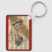 Prayer naar Saint Valentijn, Victoriaans dame Sleutelhanger (Achterkant)