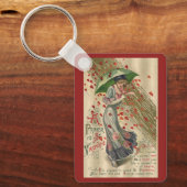 Prayer naar Saint Valentijn, Victoriaans dame Sleutelhanger (Voorkant)