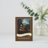 Prayer naar St. Francis van Assisi voor de Heilige Visitekaartje (Staand voorkant)