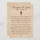 Prayer naar St Jude voor genezing en sterkte platt (Voorkant / Achterkant)