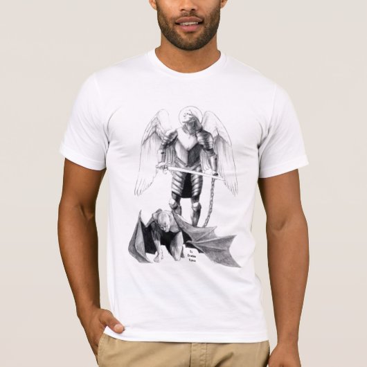 Prayer naar St. Michael T-shirt (Voorkant)