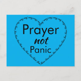 Prayer not Panic Faith in Jesus Christelijk Briefkaart