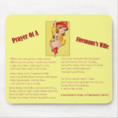 "Prayer of a Fireman's Wife" Mousepad Muismat (Voorkant)