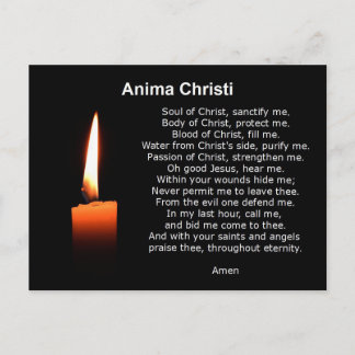 Prayer of Comfort Anima Christi Ziekte van Christu Briefkaart