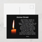 Prayer of Comfort Anima Christi Ziekte van Christu Briefkaart (Voorkant / Achterkant)