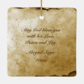 Prayer of Jabez Bible Verse Personalized Ornament (Achterkant)