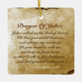 Prayer of Jabez Bible Verse Personalized Ornament (Voorkant)