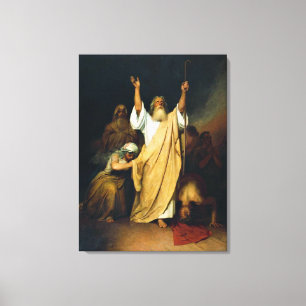 Prayer of Moses, fijn kunstschilderij, Canvas Afdruk