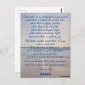 Prayer of Saint Francis Photo Print Briefkaart (Voorkant / Achterkant)