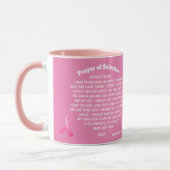PRAYER OF SALVATION Pink Ribbon Mok (Links)