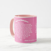 PRAYER OF SALVATION Pink Ribbon Mok (Voorkant links)