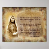 Prayer of St. Bernadette Poster (Voorkant)