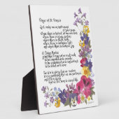 Prayer of St. Francis Fotoplaat (Zijkant)