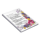 Prayer of St. Francis Notitieboek (Rechterzijde)