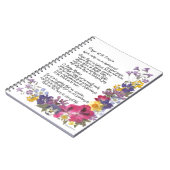 Prayer of St. Francis Notitieboek (Linkerzijde)