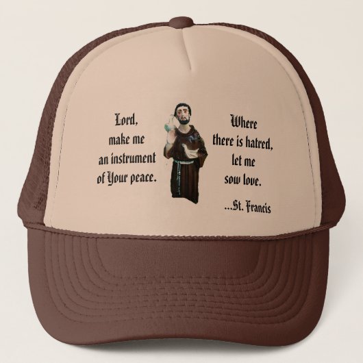 Prayer of St. Francis Trucker Pet (Voorkant)