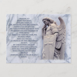 PRAYER OM MICHAEL DE ARCHANGEL TE SAINT BRIEFKAART