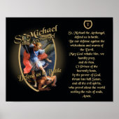 PRAYER OM MICHAEL DE ARCHANGEL TE SAINT POSTER (Voorkant)