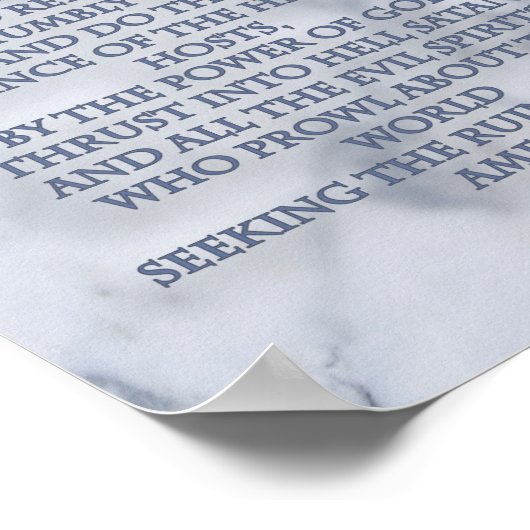 PRAYER OM MICHAEL DE ARCHANGEL TE SAINT POSTER (Hoek)