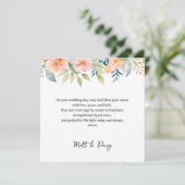 Prayer on Your Wedding Day Card | Wedding Blessing Kaart (Staand voorkant)