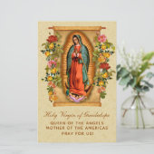 Prayer Our Lady of Guadalupe Corona Virus COVID-19 (Staand voorkant)