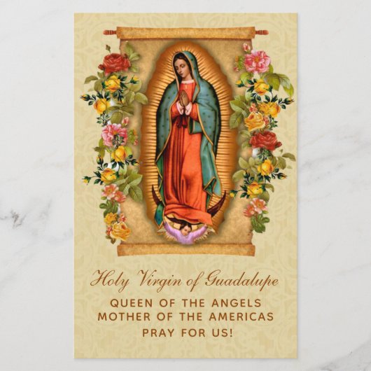 Prayer Our Lady of Guadalupe Corona Virus COVID-19 (Voorkant)