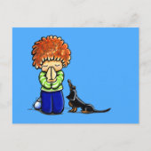 Prayer Partners Boy B/T Dachshund Briefkaart (Voorkant)