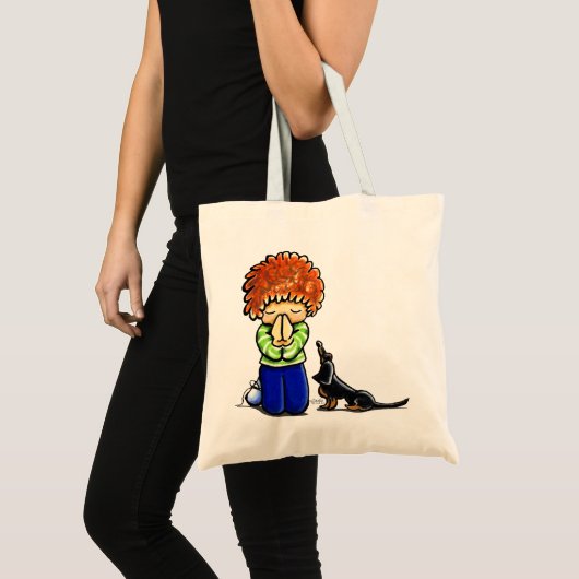 Prayer Partners Boy B/T Dachshund Tote Bag (Voorkant (product))